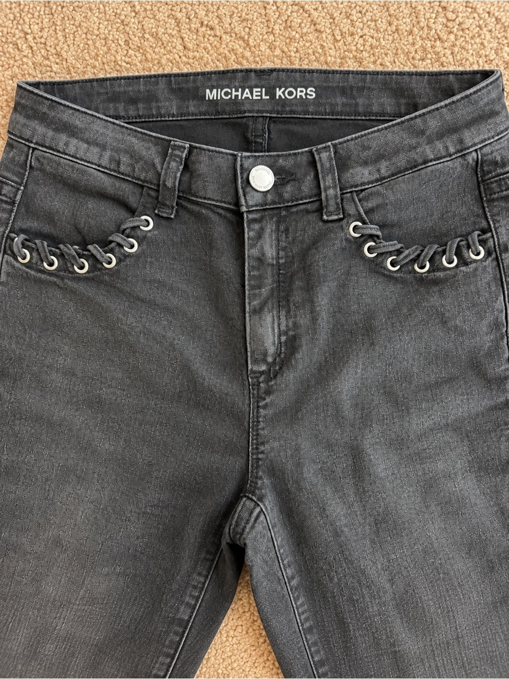 Michael Kors Washed Black Skinny Jeans – Size 4